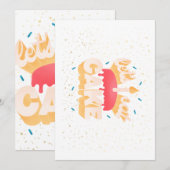 verjaardagskaart aankondiging (Voorkant / Achterkant)