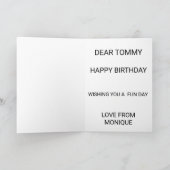 Verjaardagskaart Alien ruimte Kaart (Binnen)