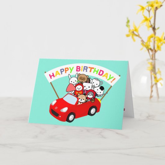 Verjaardagskaart - All Character Kaart (Gele Bloem)