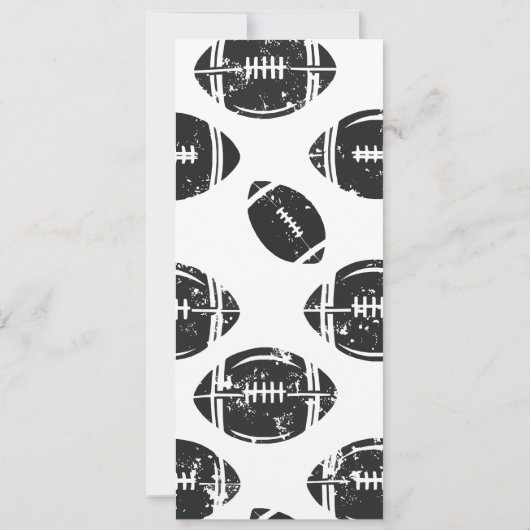 Verjaardagskaart Amerikaans Football Kaart (Achterkant)