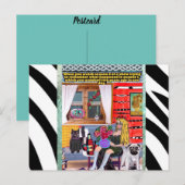 Verjaardagskaart ansichtkaart briefkaart (Voorkant / Achterkant)