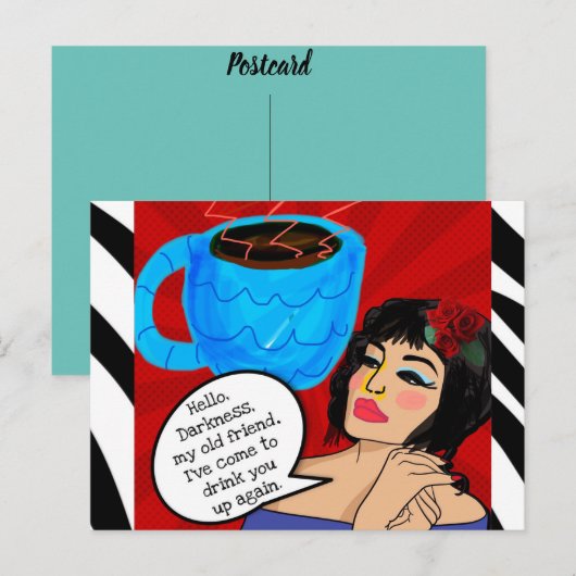 Verjaardagskaart-ansichtkaart Briefkaart (Voorkant / Achterkant)