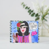 Verjaardagskaart-ansichtkaart Briefkaart (Staand voorkant)