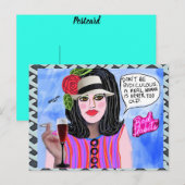 Verjaardagskaart-ansichtkaart Briefkaart (Voorkant / Achterkant)