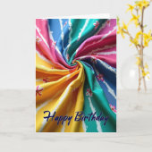 Verjaardagskaart Artistic Flow Kaart (Gele Bloem)