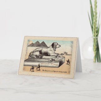 Verjaardagskaart - Basset sphinx Kaart