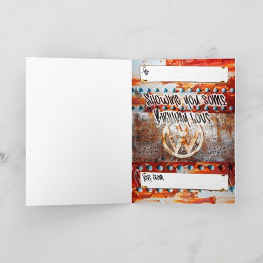 Verjaardagskaart Beatle Kaart (Binnen)