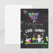 Verjaardagskaart bedanken voor een 'gekke' wetensc (Voorkant / Achterkant)