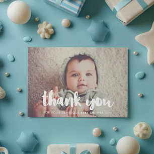 Verjaardagskaart bedankje baby shower bedankkaart