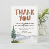 Verjaardagskaart Bedankt Bos (Staand voorkant)