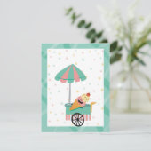 Verjaardagskaart Bedankt Ijsjes Kinderfeestje (Staand voorkant)