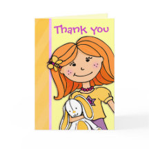 Verjaardagskaart bedankt meisjes verjaardagsfeestj