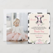 Verjaardagskaart bedankt voor de foto van de koebo (Voorkant)