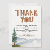 Verjaardagskaart Bedankt voor Houtland (Voorkant)