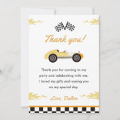 Verjaardagskaart bedankt voor jongens verjaardagsf kaart (Voorkant)