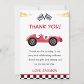 Verjaardagskaart bedankt voor verjaardagsfeestje j kaart (Voorkant)