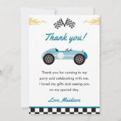 Verjaardagskaart bedankt voor verjaardagsfeestje j kaart (Voorkant)