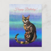 Verjaardagskaart Bengaalse Kat Briefkaart (Voorkant)