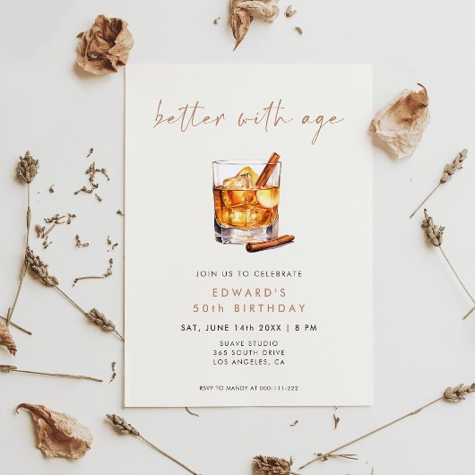 Verjaardagskaart Better With Age Whisky Kaart