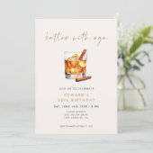 Verjaardagskaart Better With Age Whisky Kaart (Staand voorkant)