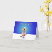 Verjaardagskaart - blanco binnenkant kaart (Gele Bloem)