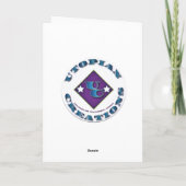 Verjaardagskaart (blanco binnenkant) kaart (Achterkant)