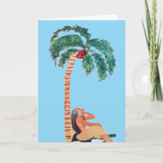 Verjaardagskaart (blanco binnenkant) kaart (Voorkant)