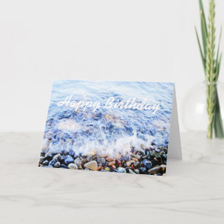 Verjaardagskaart blauwe golf kaart