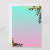 verjaardagskaart blauwe gradiënt kaart (Achterkant)