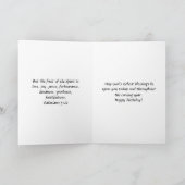 Verjaardagskaart Blauwgroene Wingerd Kaart (Binnen)