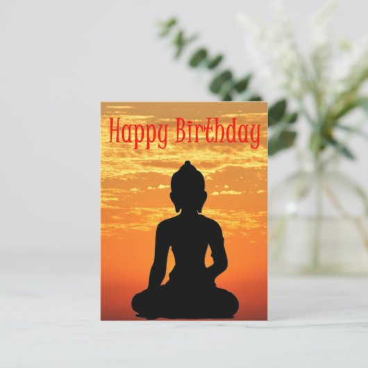 Verjaardagskaart_Boeddha Briefkaart (Staand voorkant)