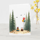Verjaardagskaart Bos Cadeaus Kaart (Gele Bloem)