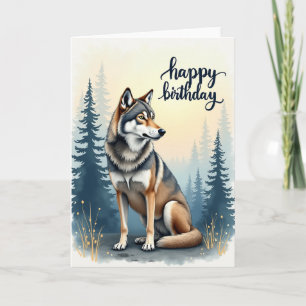 Verjaardagskaart Bos Hond Kaart