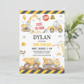 Verjaardagskaart Bouw Jongen Kaart (Staand voorkant)