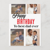 verjaardagskaart briefkaart (Voorkant)