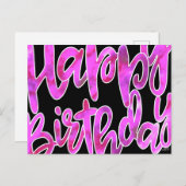 Verjaardagskaart Briefkaart (Voorkant / Achterkant)