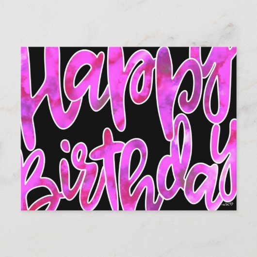 Verjaardagskaart Briefkaart (Voorkant)