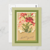 verjaardagskaart briefkaart (Voorkant / Achterkant)