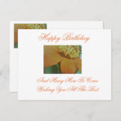 Verjaardagskaart Briefkaart (Voorkant / Achterkant)