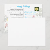 verjaardagskaart briefkaart (Voorkant / Achterkant)