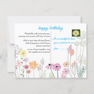 verjaardagskaart briefkaart