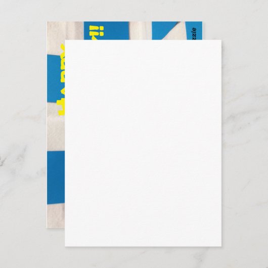 ☆ verjaardagskaart briefkaart (Voorkant / Achterkant)