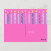 Verjaardagskaart Briefkaart (Achterkant)