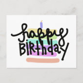 Verjaardagskaart Briefkaart (Voorkant)