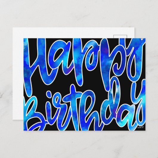 Verjaardagskaart Briefkaart (Voorkant / Achterkant)