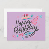 Verjaardagskaart Briefkaart (Voorkant / Achterkant)