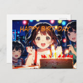 Verjaardagskaart Briefkaart (Voorkant / Achterkant)