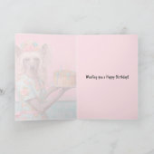 Verjaardagskaart | Chinese Crested hond 3e verjaar Kaart (Binnen)