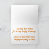 Verjaardagskaart "Clownvis" Kaart (Binnen)