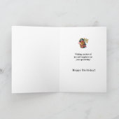 Verjaardagskaart Cupcake Feestdagen Kaart (Binnen)